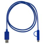 "Payson" 3-in-1 LED Lighted Cell Phone Charging Cable w/Type C Adapter - 1