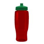 Pedal Pusher 27oz Recycled Transparent Contour Bottle w/Push-Pull Lid - 3