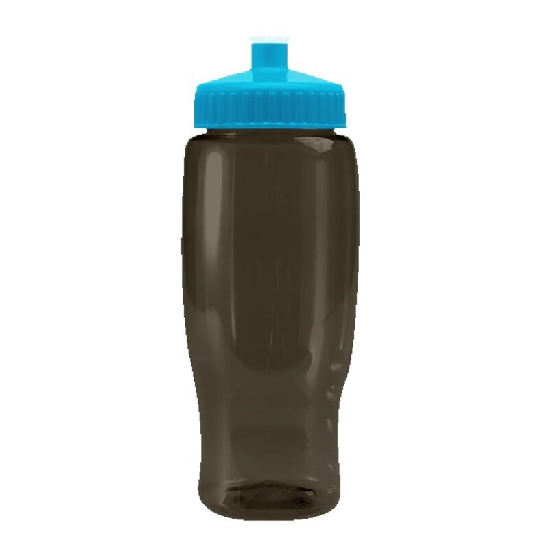 Pedal Pusher 27oz Recycled Transparent Contour Bottle w/Push-Pull Lid - 5