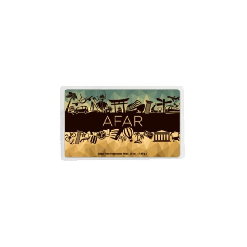 Peppermint Flavored Mints in 3" Business Card Style Dispenser - 7
