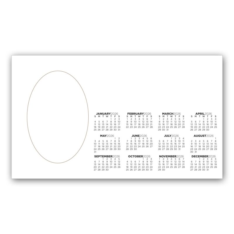 Picture Frame Magnet w/ Oval Punch Out - 1