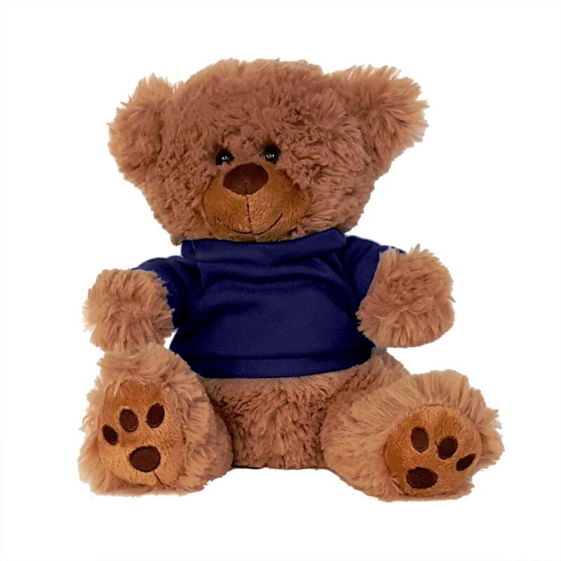 Plush Bear w/ Embroidered Paws and T-Shirt - 8