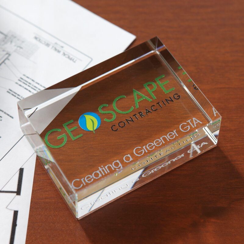 Rectangle Paperweight Award - 2