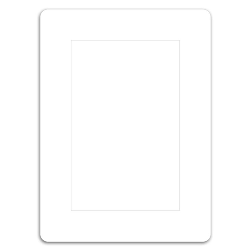 Rectangle Punch Out Picture Frame Magnet - 1