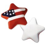 Red White And Blue Patriotic Star Stress Shape - 1