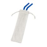 Reusable Stainless Steel Two Straw Set - 1