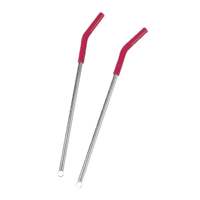 Reusable Stainless Steel Two Straw Set - 3