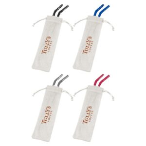 Reusable Stainless Steel Two Straw Set