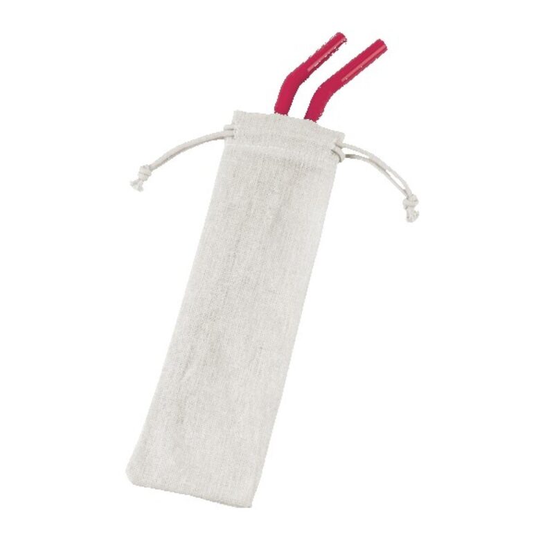 Reusable Stainless Steel Two Straw Set - 4