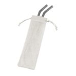 Reusable Stainless Steel Two Straw Set - 6