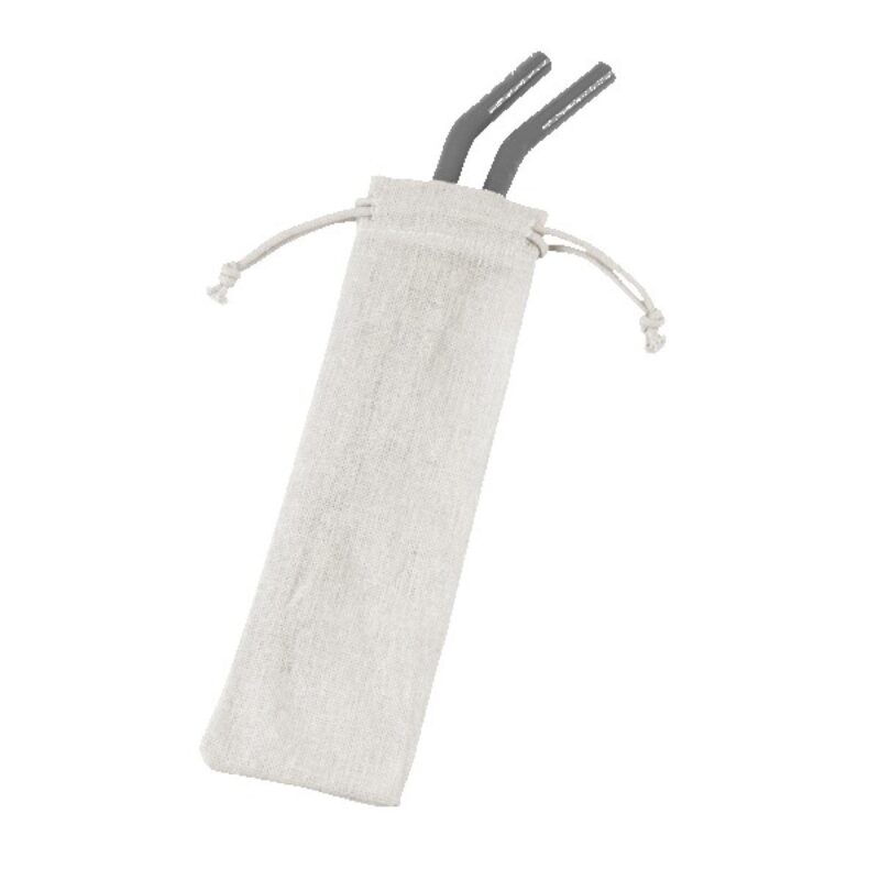 Reusable Stainless Steel Two Straw Set - 6