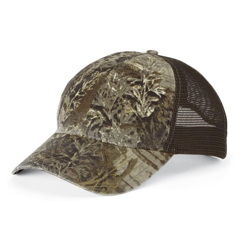 Richardson 111P Camo Washed Trucker Cap - 1