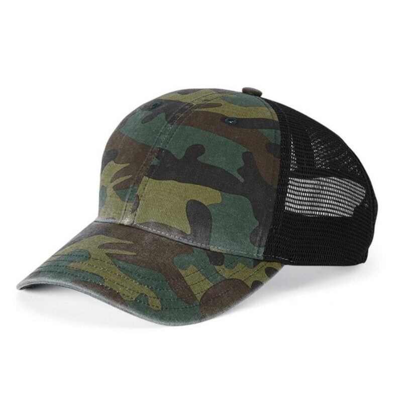 Richardson 111P Camo Washed Trucker Cap - 9