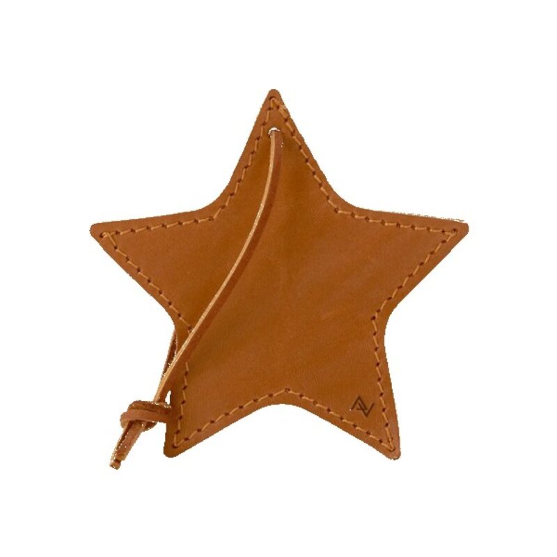Stella Leather Star Ornament - 1