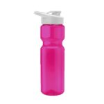 Tandem 28oz Recycled Transparent Bike Bottle w/Drink-thru Lid - 7