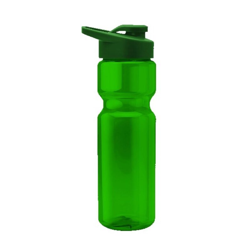 Tandem 28oz Recycled Transparent Bike Bottle w/Drink-thru Lid - 8