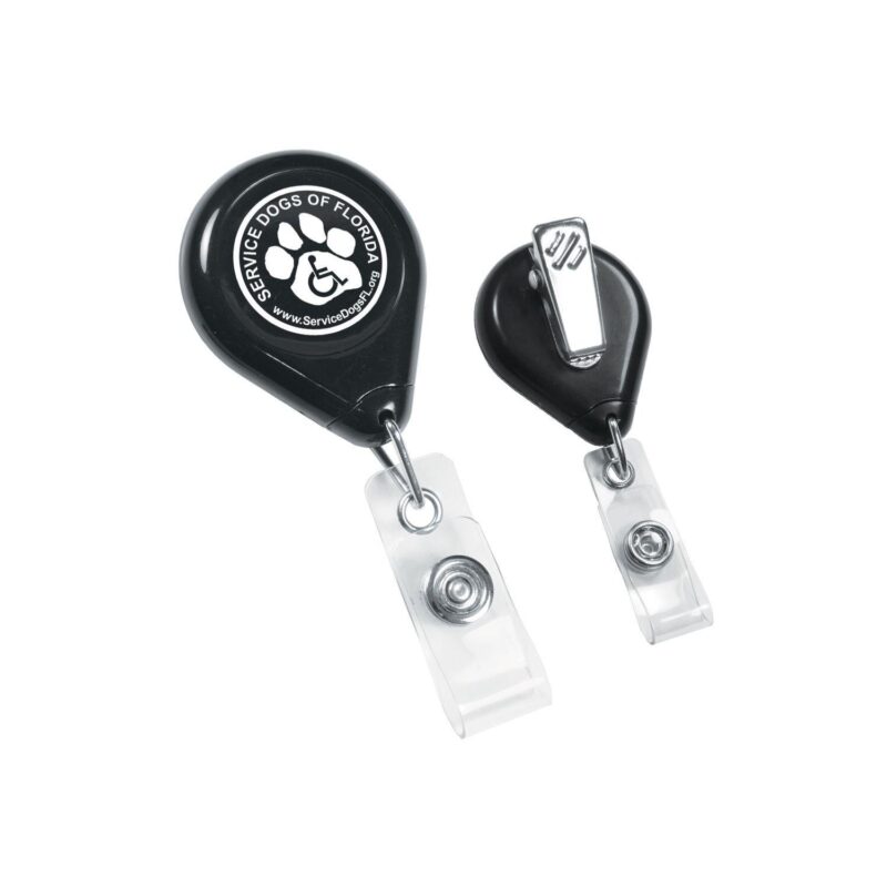 Tear Shape Retractable Badge Holder - 2