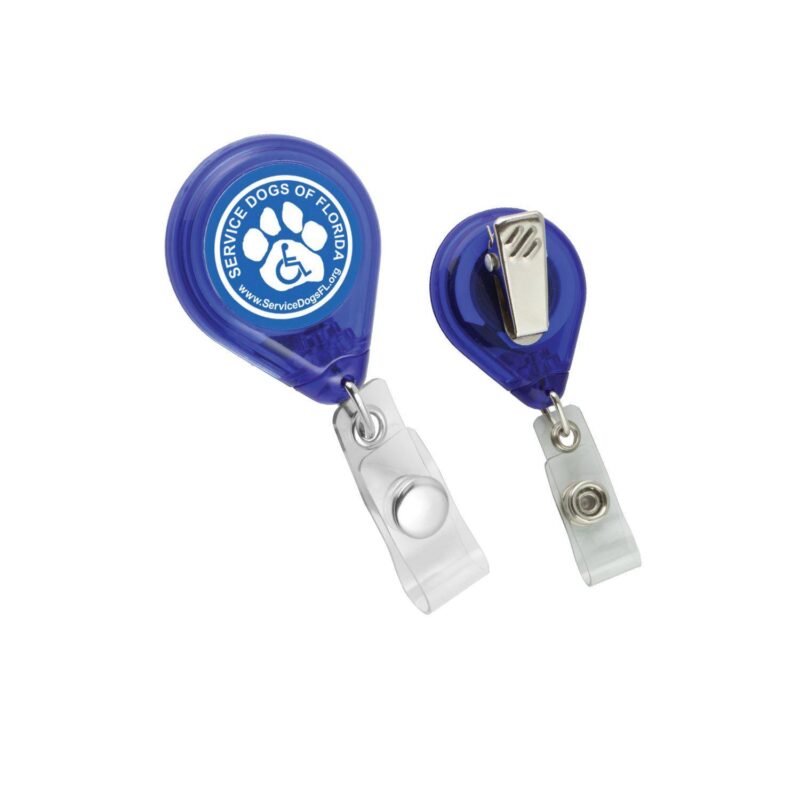Tear Shape Retractable Badge Holder - 3