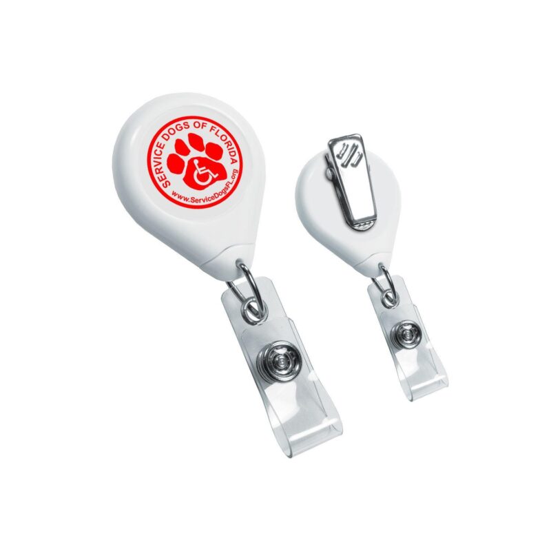 Tear Shape Retractable Badge Holder - 4
