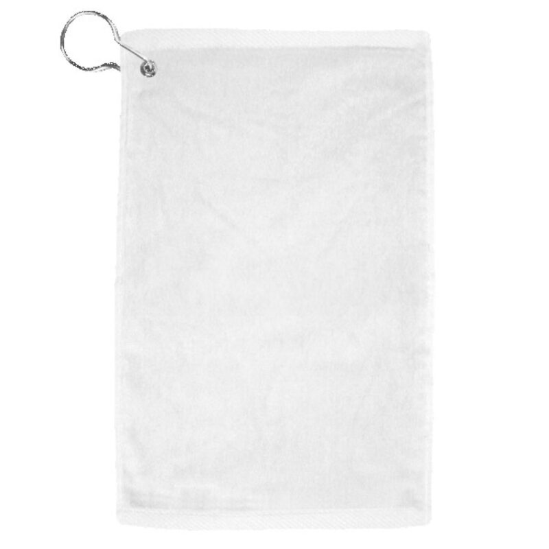 Turkish Signature Midweight White Golf Towel - 2