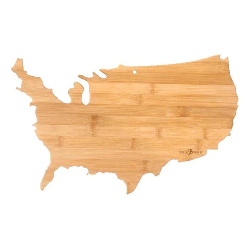 U.S. State Shaped Bamboo Cutting and Serving Boards - 1