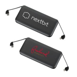 Volt UL Listed 10000 mAh Built-in Cable Powerbank