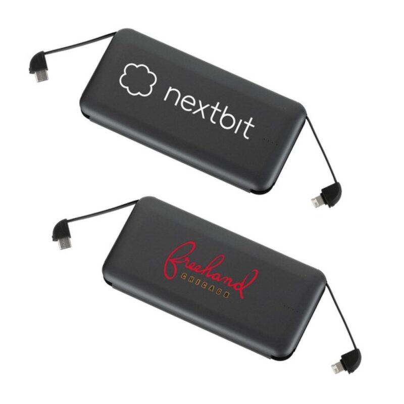 Volt UL Listed 10000 mAh Built-in Cable Powerbank