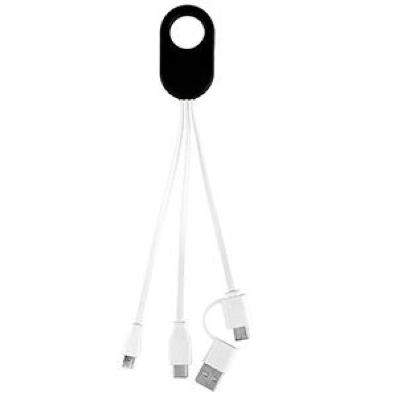 "WEBER" 5-in-1 Cell Phone Charging Cable with Carabiner Clip - 1
