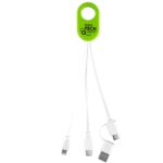 "WEBER" 5-in-1 Cell Phone Charging Cable with Carabiner Clip - 3