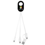 "WEBER" 5-in-1 Cell Phone Charging Cable with Carabiner Clip - 4