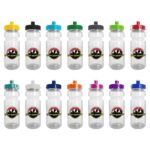 Wheely 24oz Transparent Bike Bottle w/Push-Pull Lid