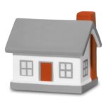 Gray And Red Home Stress Shape