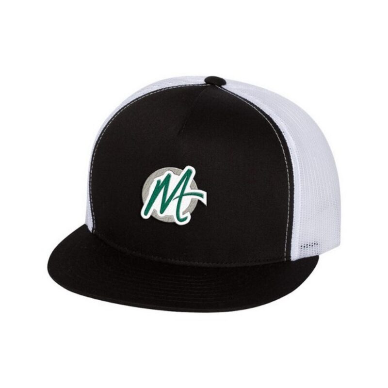 Yupoong 6006 5-Panel Flat Bill Trucker Cap - 7