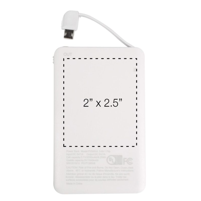 500mAh UL 3-in-1 Power Bank - 1