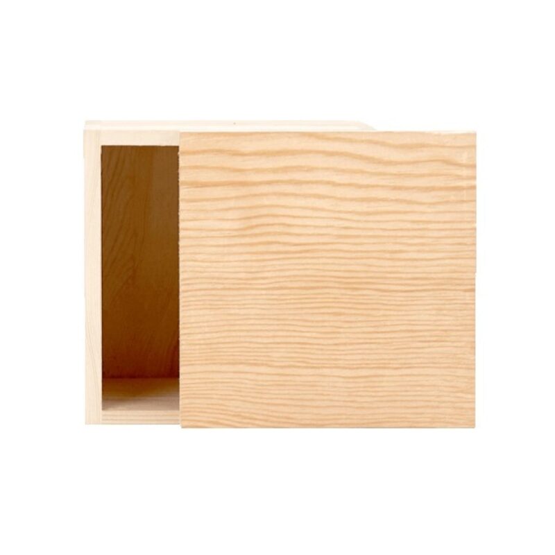 4" x 4" Small Square Wooden Box - 2