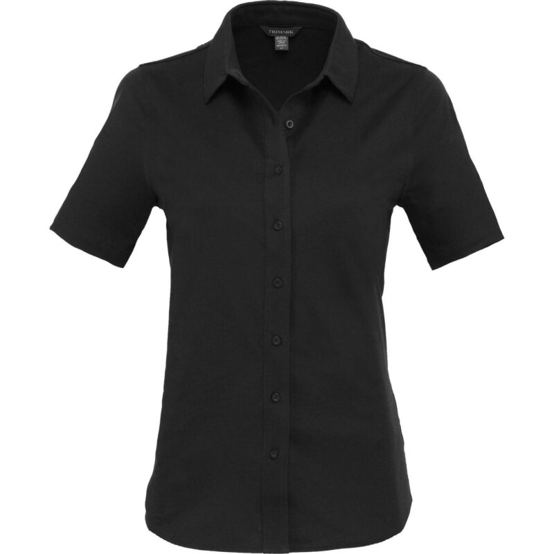 TATRA Eco Short Knit Button Up Sleeve Shirt - Women's - 2