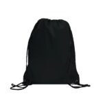 Centauri Recycled Black Trim Drawstring Bag - 1