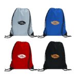 Centauri Recycled Black Trim Drawstring Bag