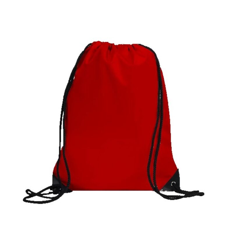 Centauri Recycled Black Trim Drawstring Bag - 2