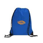 Centauri Recycled Black Trim Drawstring Bag - 5