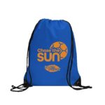 Centauri Recycled Black Trim Drawstring Bag - 7