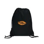 Centauri Recycled Black Trim Drawstring Bag - 8