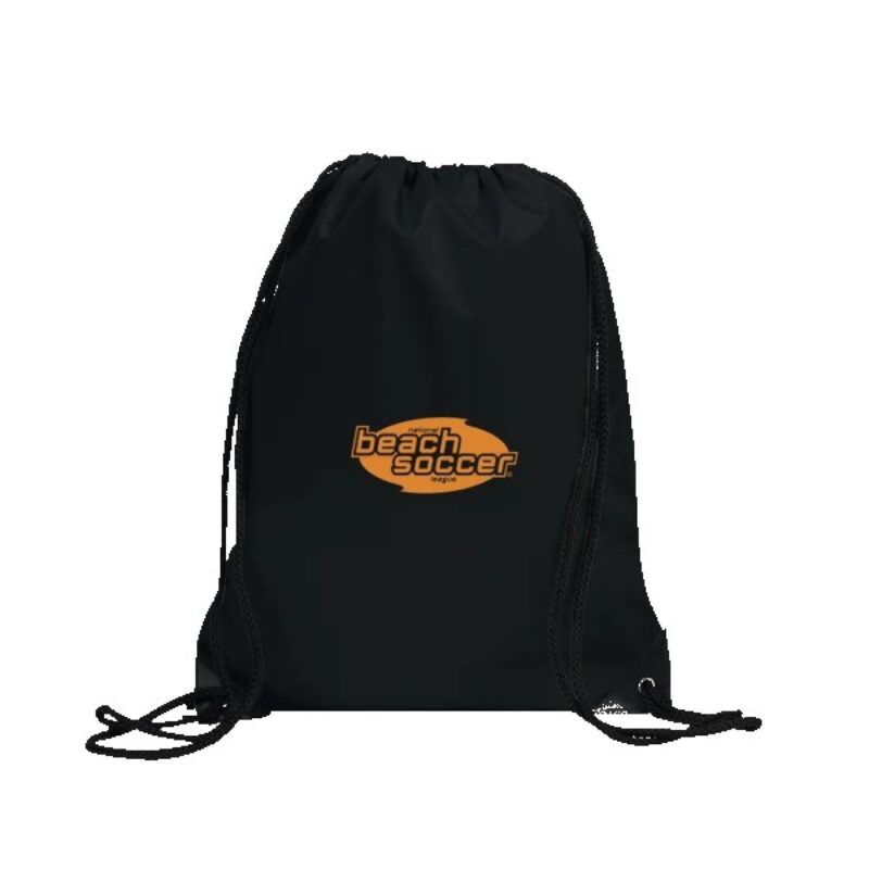 Centauri Recycled Black Trim Drawstring Bag - 8