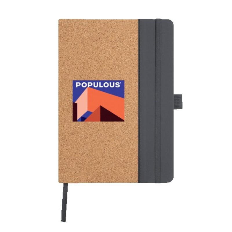 Hickory Cork & Recycled PU Notebook - 5