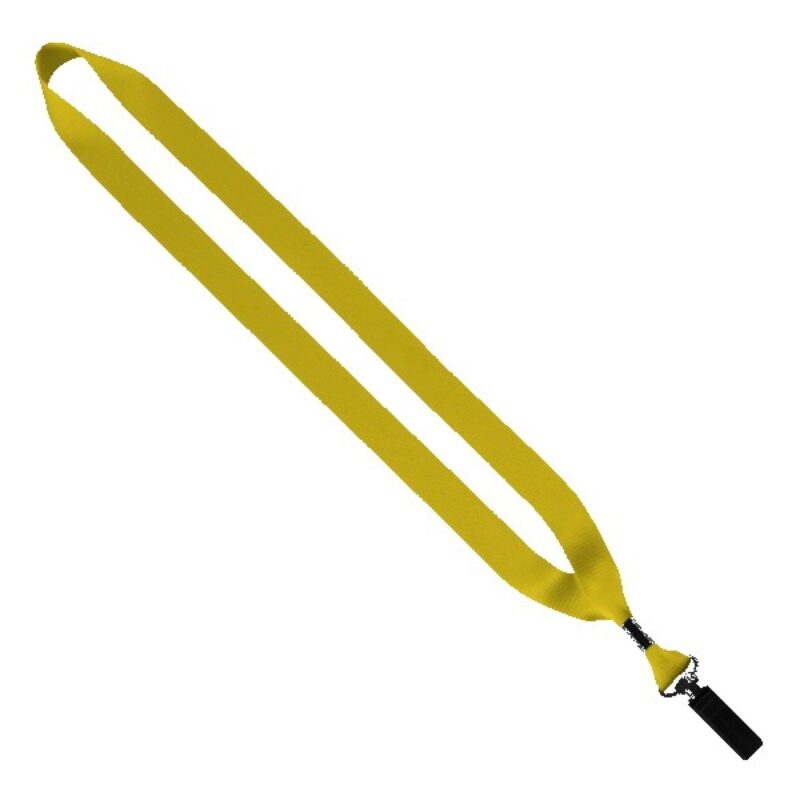 3/4" Polyester Lanyard with Bulldog Clip - 1