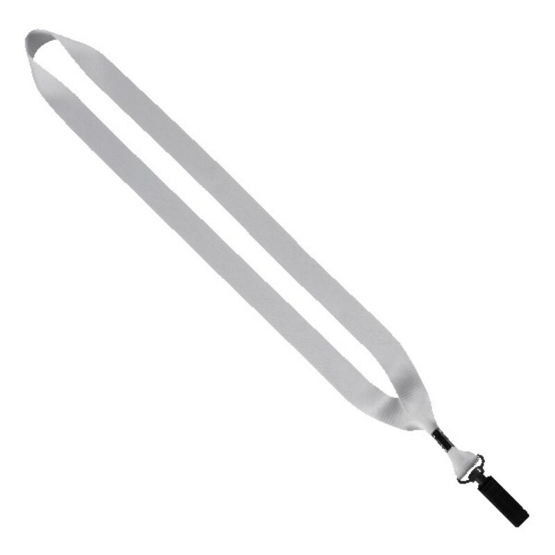 3/4" Polyester Lanyard with Bulldog Clip - 3