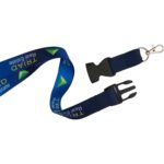 Full Color 1" Lanyard w/ Extension and D-Ring - 3