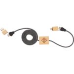 FSC® 100% Bamboo 5-in-1 100W Laptop Charging Cable - 2