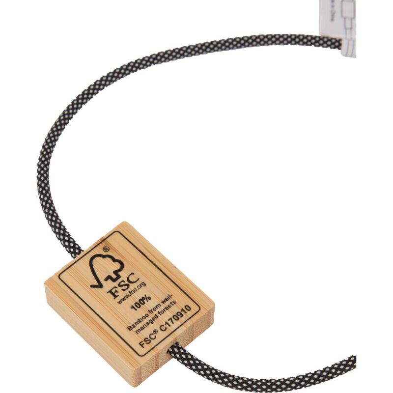 FSC® 100% Bamboo 5-in-1 100W Laptop Charging Cable - 7