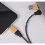 FSC® 100% Bamboo 5-in-1 100W Laptop Charging Cable - 9